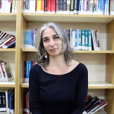 Magda Labarga en la biblioteca, 23 marzo 2017