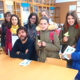 SAMUEL ALONSO con los alumnos de LEER JUNTOS. Nov 2018